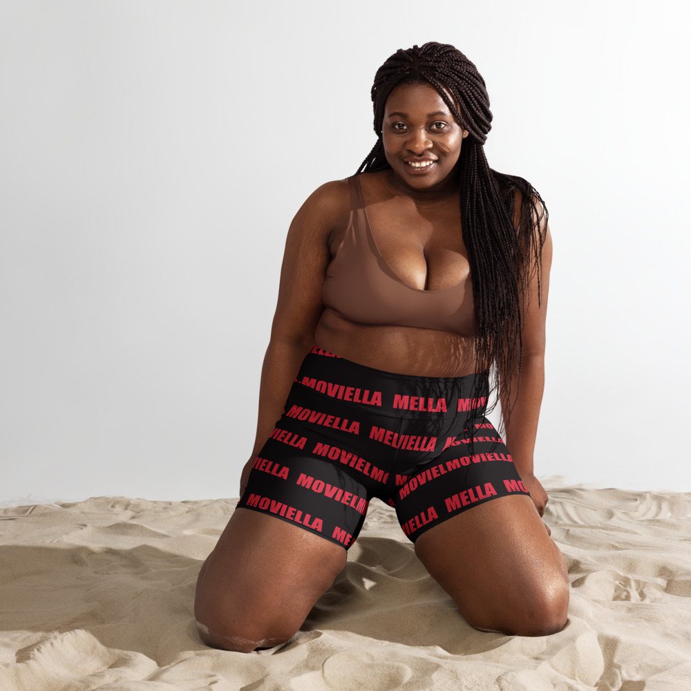 Moviella Wordmark Yoga Shorts Front