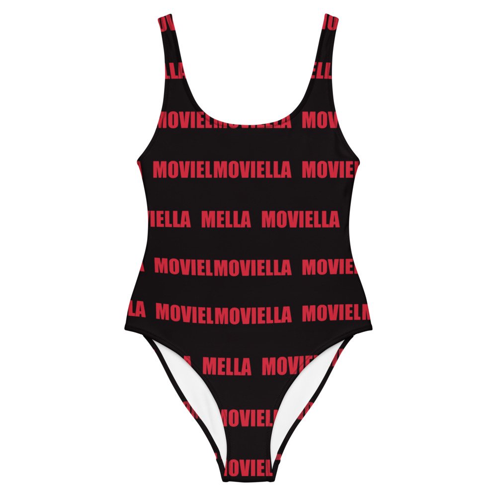 Moviella Wordmark One-Piece Swimsuit Front