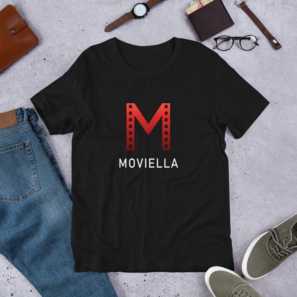 Moviella Mark Wordmark Tee Front