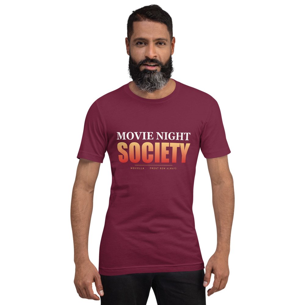 Moviella Movie Night Society Tee Front