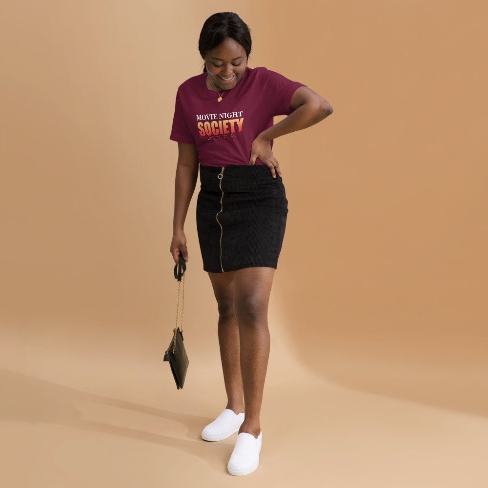 Moviella Movie Night Society Tee Front