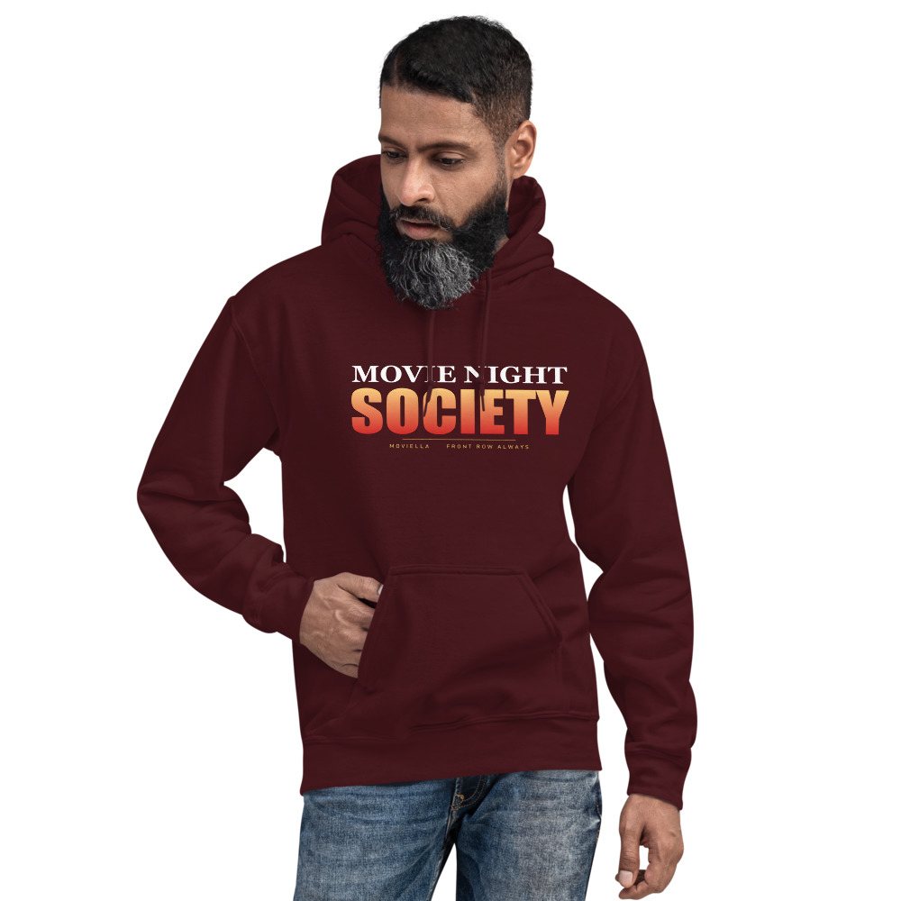 Moviella Movie Night Society Hoodie Front