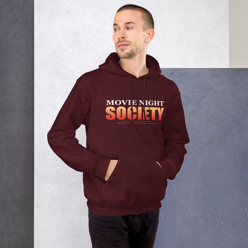 Moviella Movie Night Society Hoodie Front