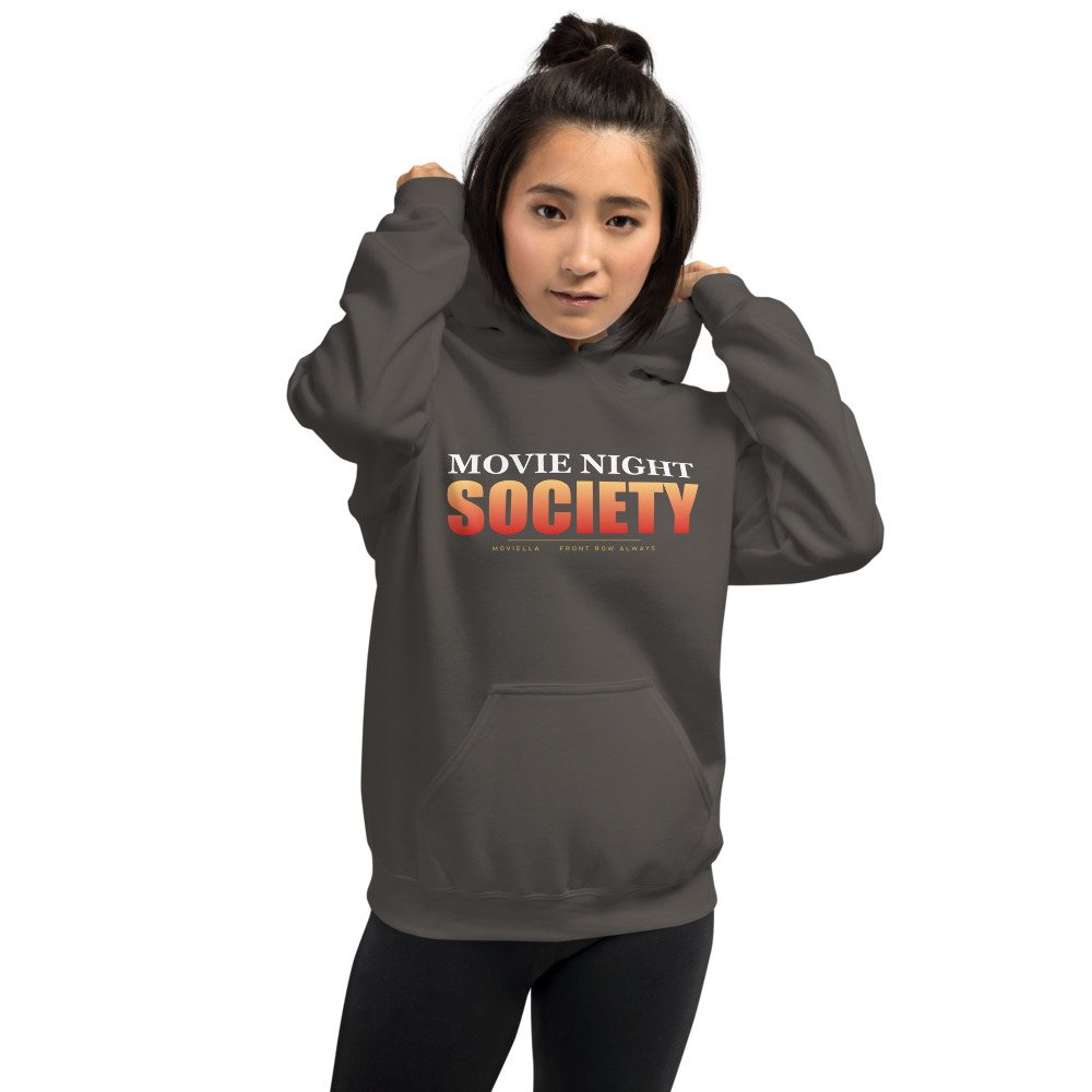Moviella Movie Night Society Hoodie Front