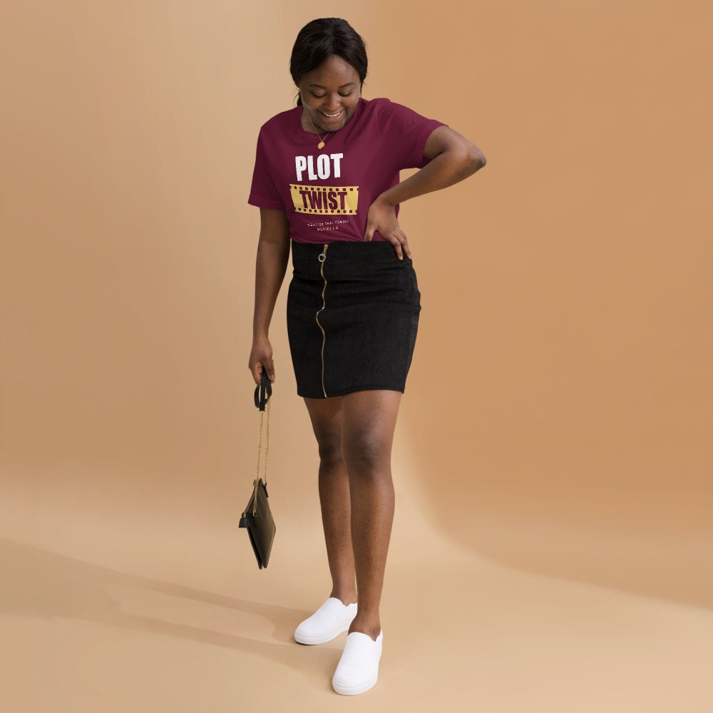 Moviella Plot Twist (Film Strip) Cinema Tee Front