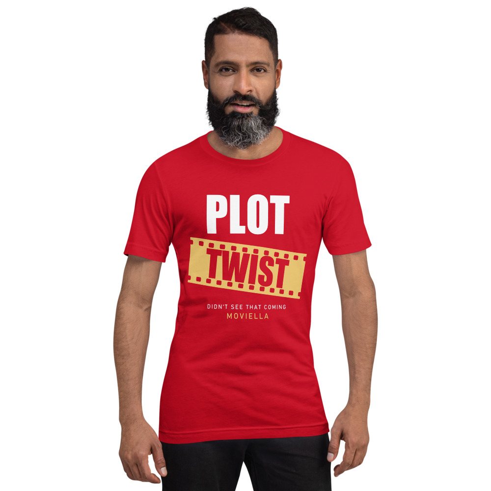 Moviella Plot Twist (Film Strip) Cinema Tee Front