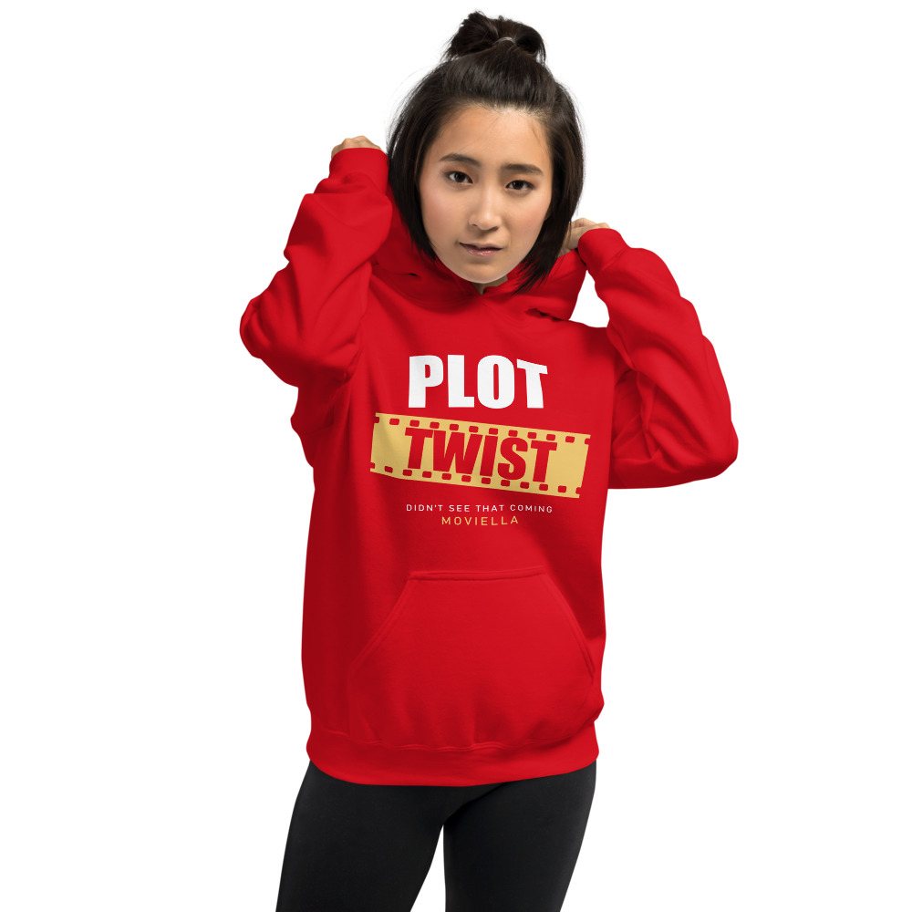 Moviella Plot Twist (Film Strip) Cinema Hoodie Front
