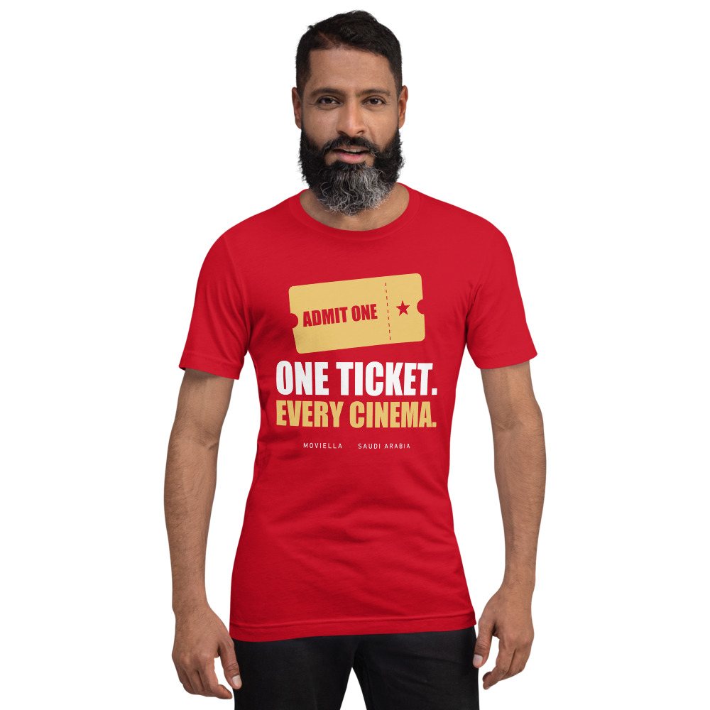 Moviella One Ticket Every Cinema Cinema Tee Front