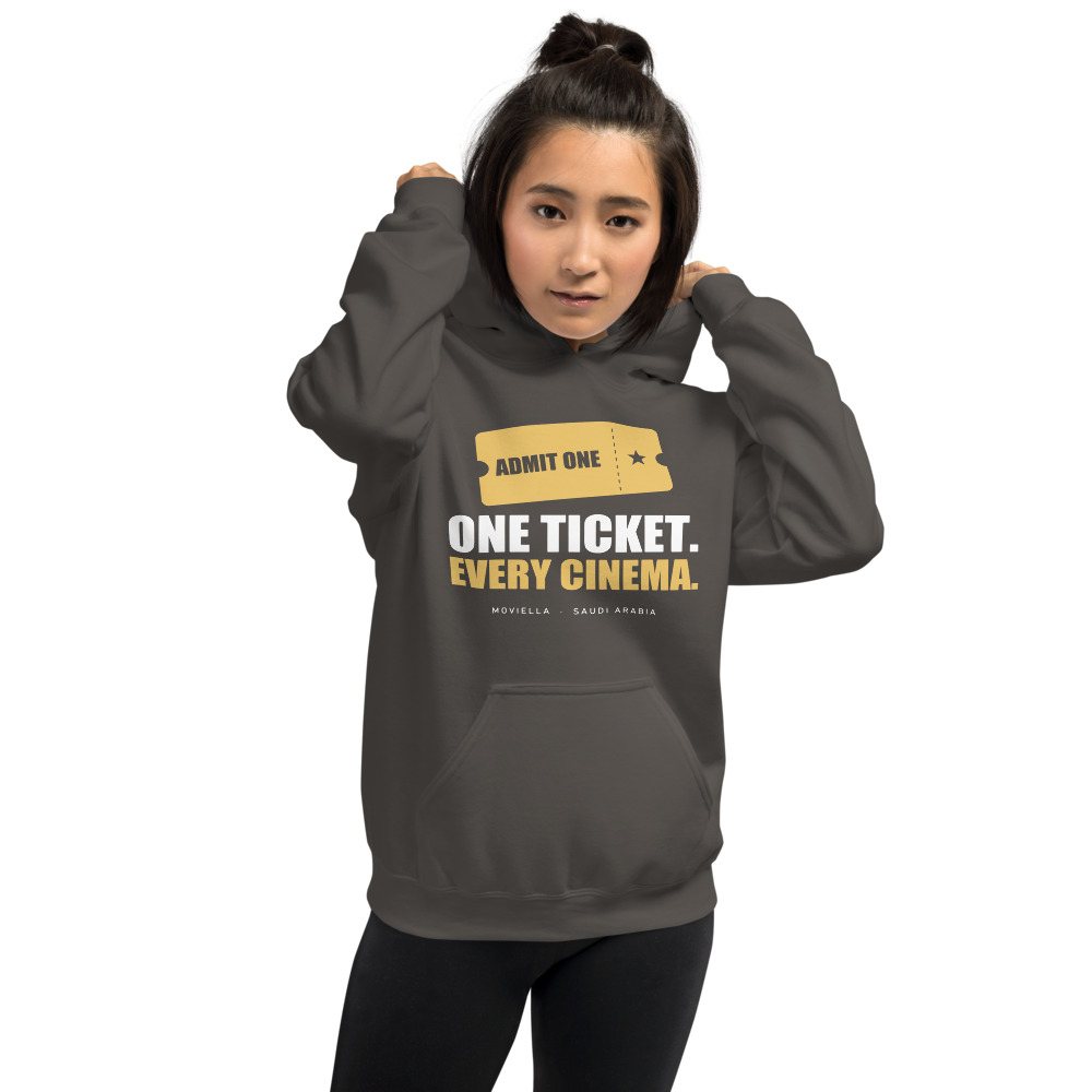 Moviella One Ticket Every Cinema Cinema Hoodie Front