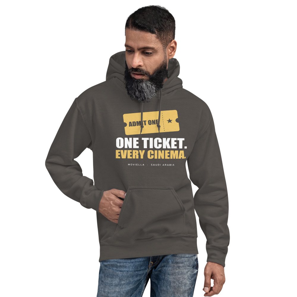 Moviella One Ticket Every Cinema Cinema Hoodie Front