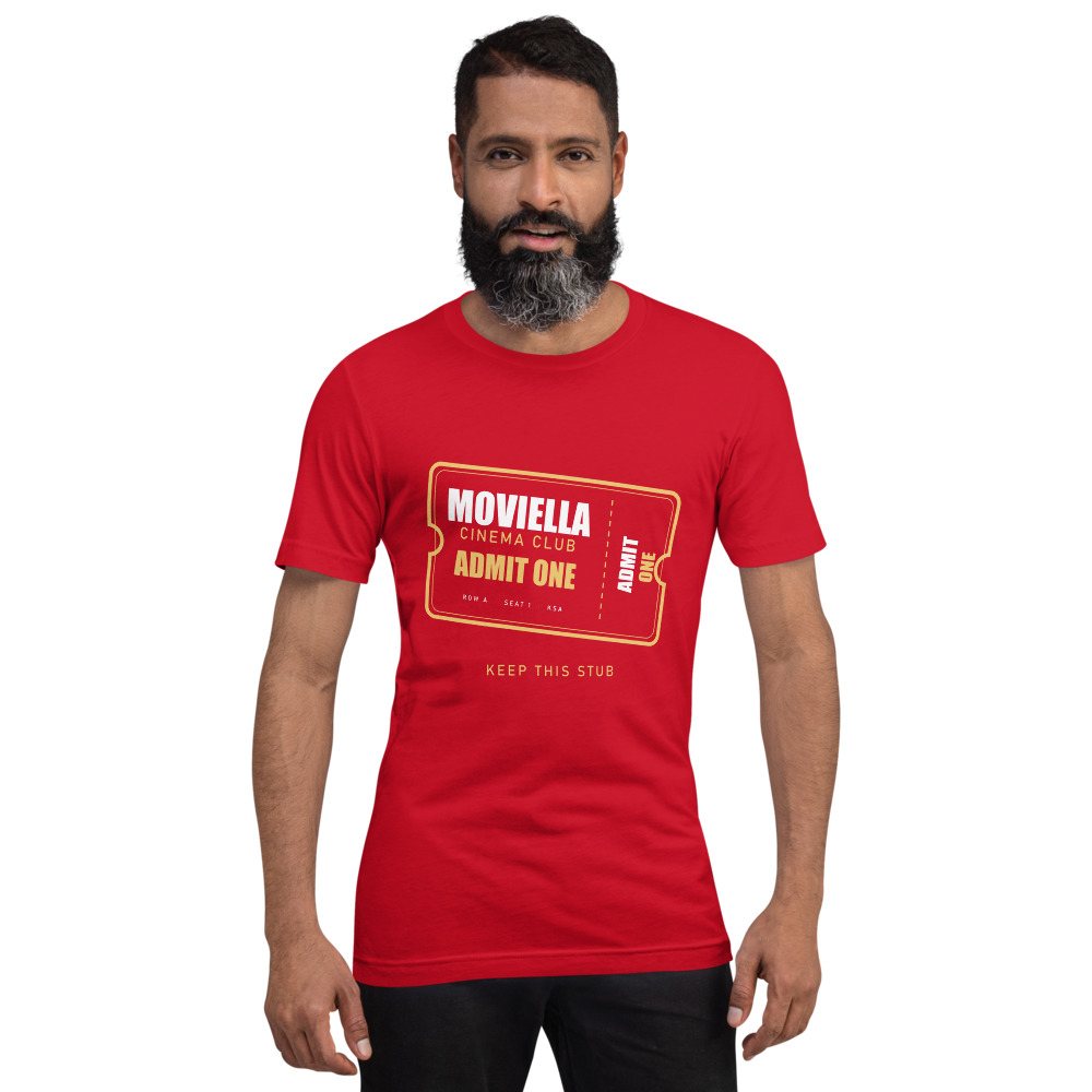 Moviella Cinema Club Ticket Stub Cinema Tee Front