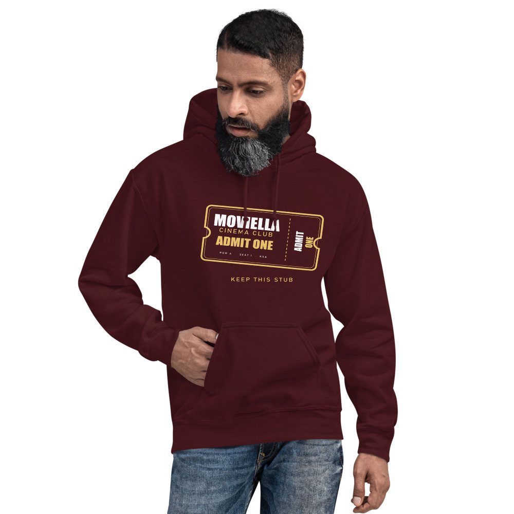 Moviella Cinema Club Ticket Stub Cinema Hoodie Front