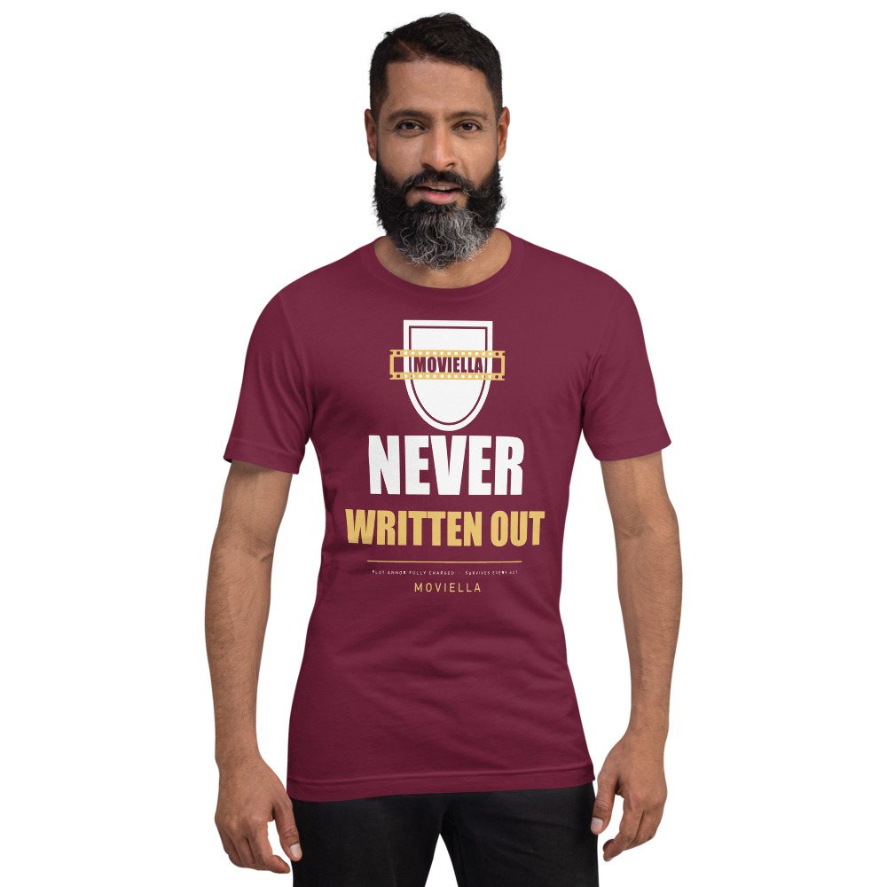 Moviella Never Written Out Sayings Tee Front