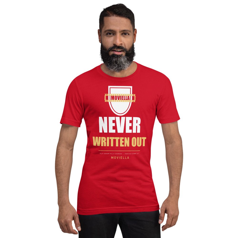Moviella Never Written Out Sayings Tee Front