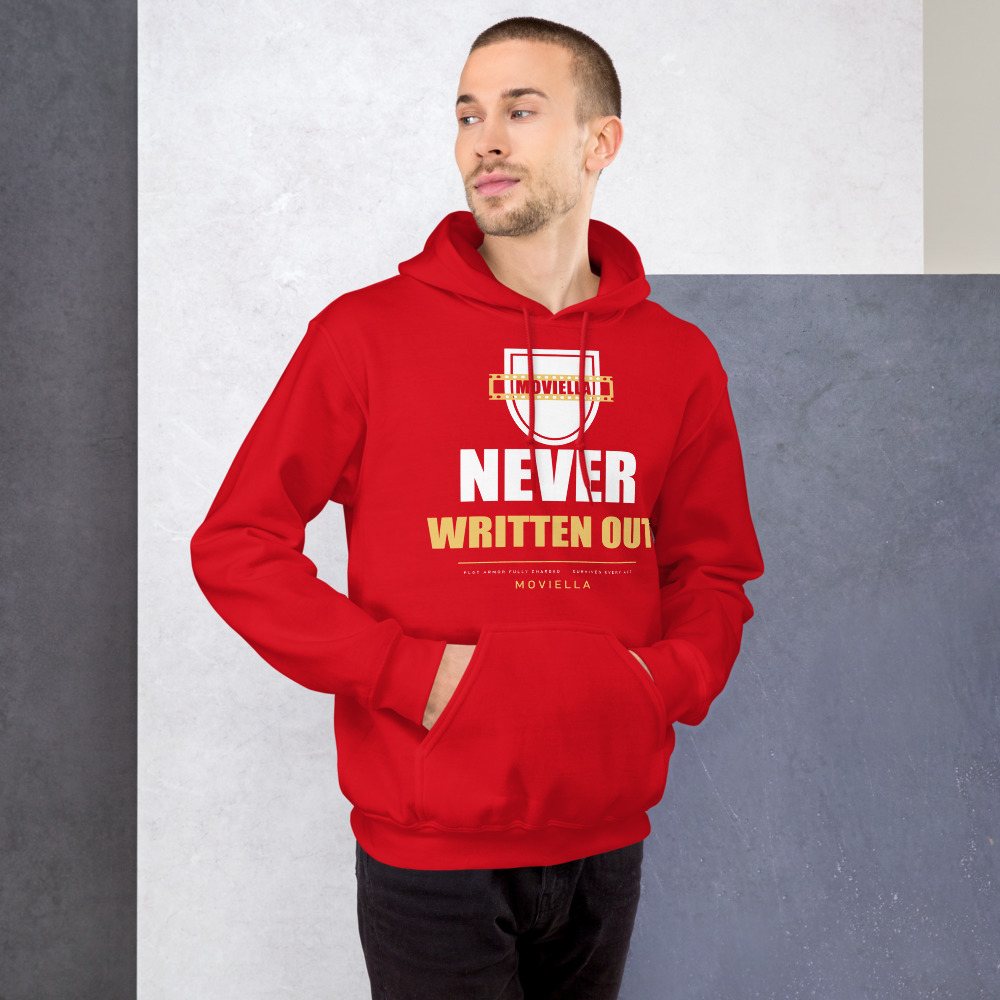 Moviella Never Written Out Sayings Hoodie Front