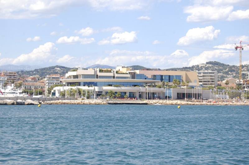 The Palais des Festivals et des Congres on the Cannes seafront