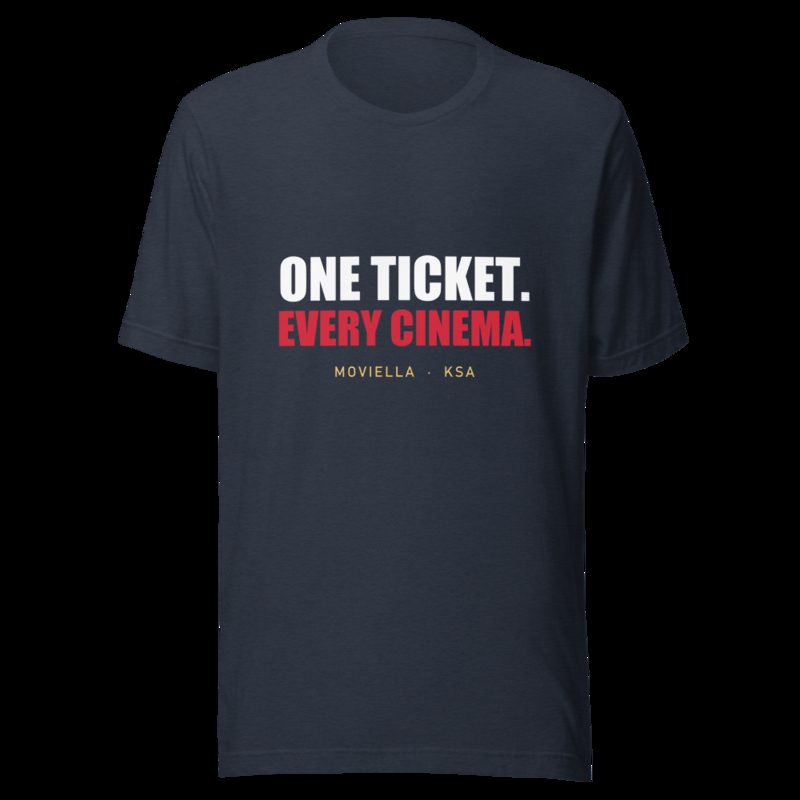 Moviella One Ticket Tee Heather Navy