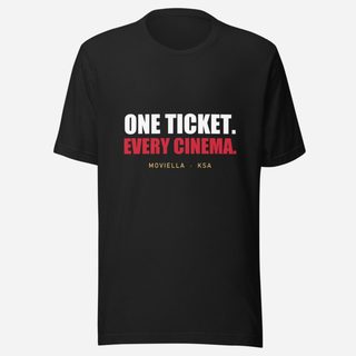 Moviella One Ticket Tee Vintage Black