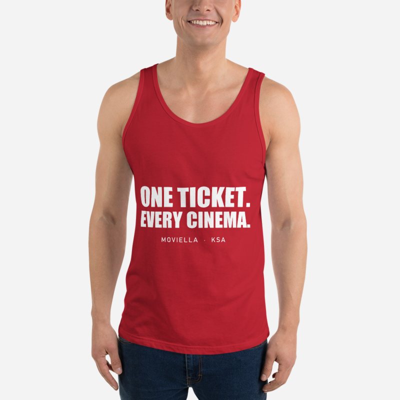 Moviella One Ticket Tank in Red