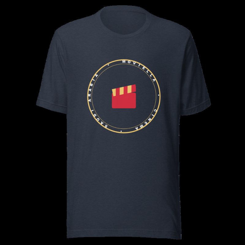 Moviella Badge Tee Heather Navy
