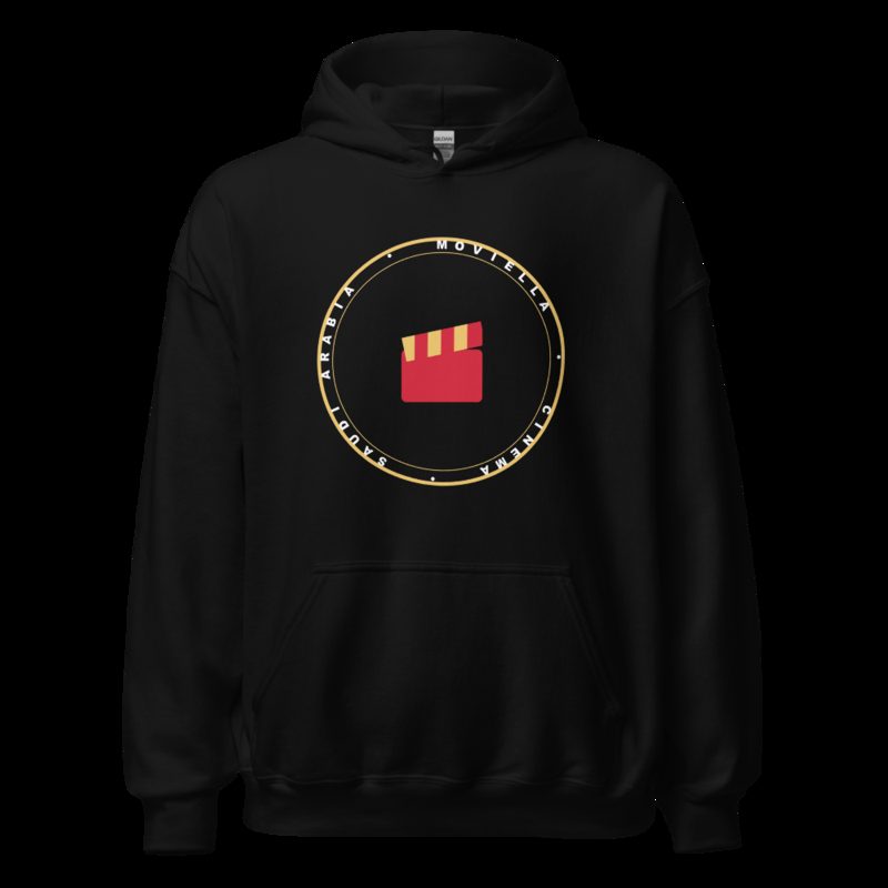 Moviella Badge Hoodie Black