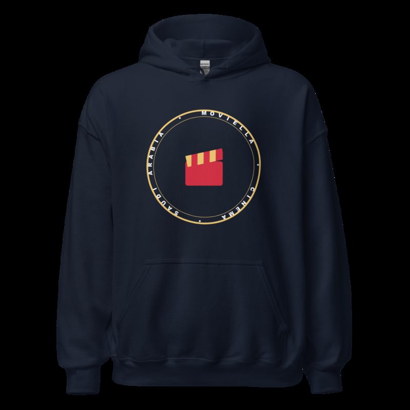 Moviella Badge Hoodie Navy