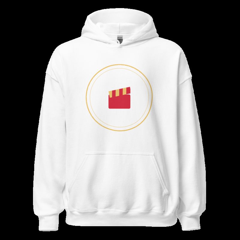 Moviella Badge Hoodie White