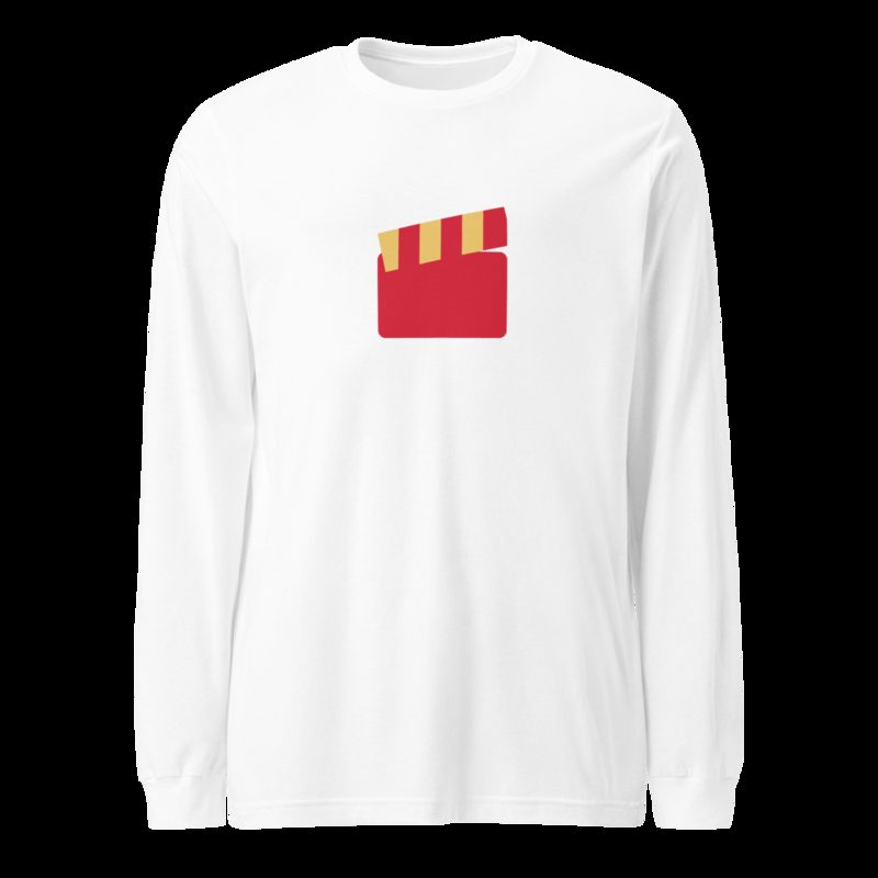 Moviella Clapper Long Sleeve Tee White