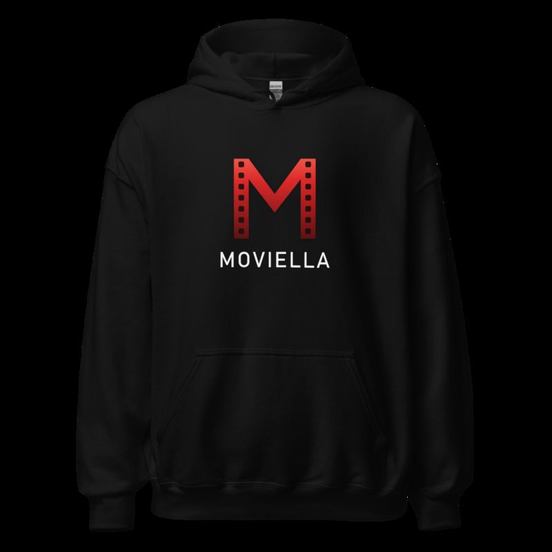 Moviella Mark Wordmark Hoodie Black