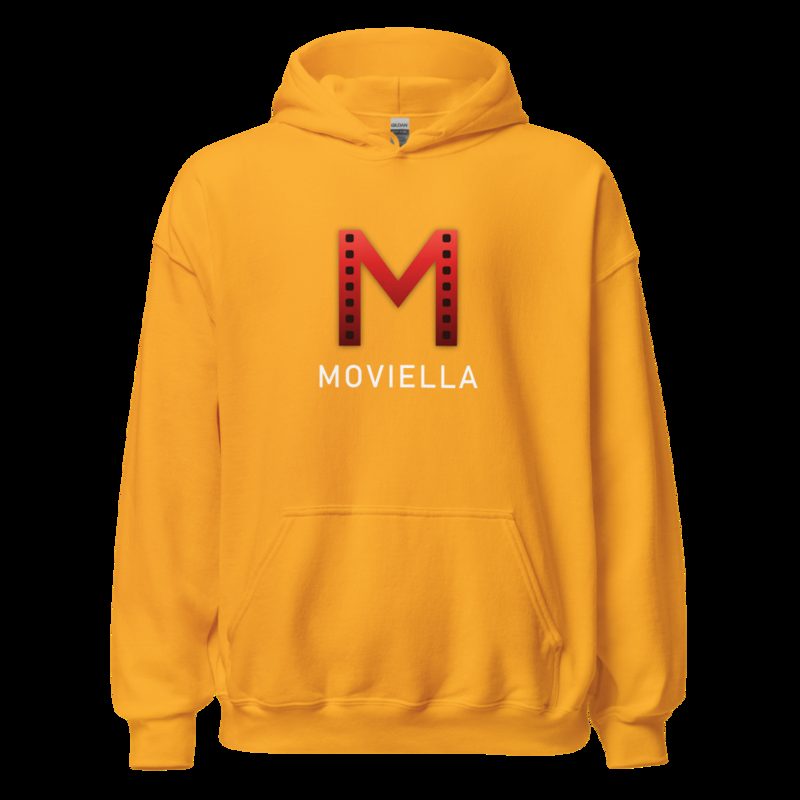 Moviella Mark Wordmark Hoodie Gold