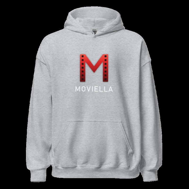 Moviella Mark Wordmark Hoodie Sport Grey