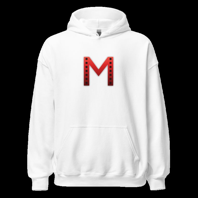 Moviella Mark Wordmark Hoodie White