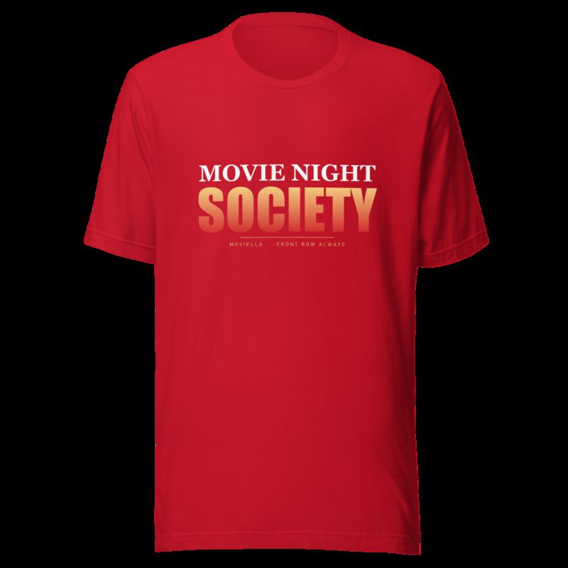 Moviella Movie Night Society Tee Red