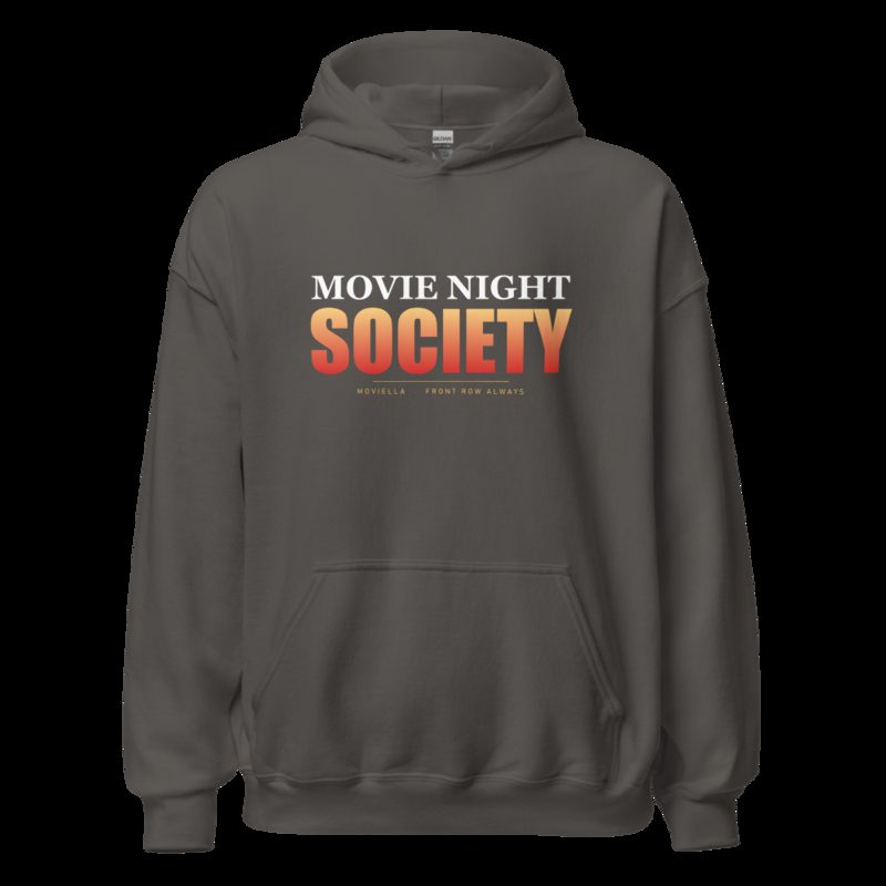 Moviella Movie Night Society Hoodie Charcoal