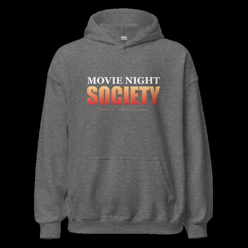 Moviella Movie Night Society Hoodie Graphite Heather
