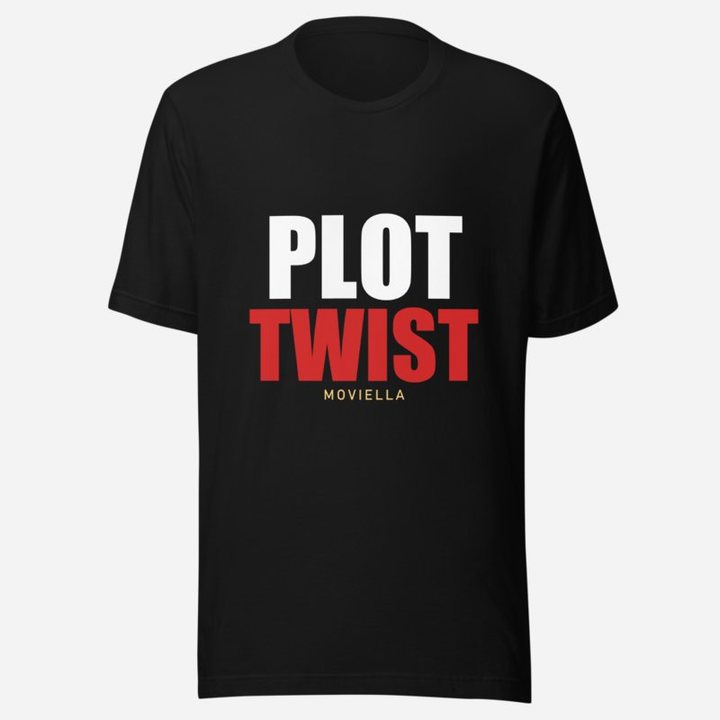 Moviella Plot Twist Tee in Black