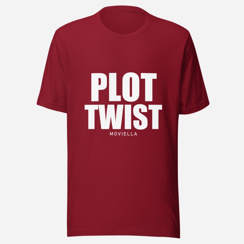 Moviella Plot Twist Tee in Cardinal