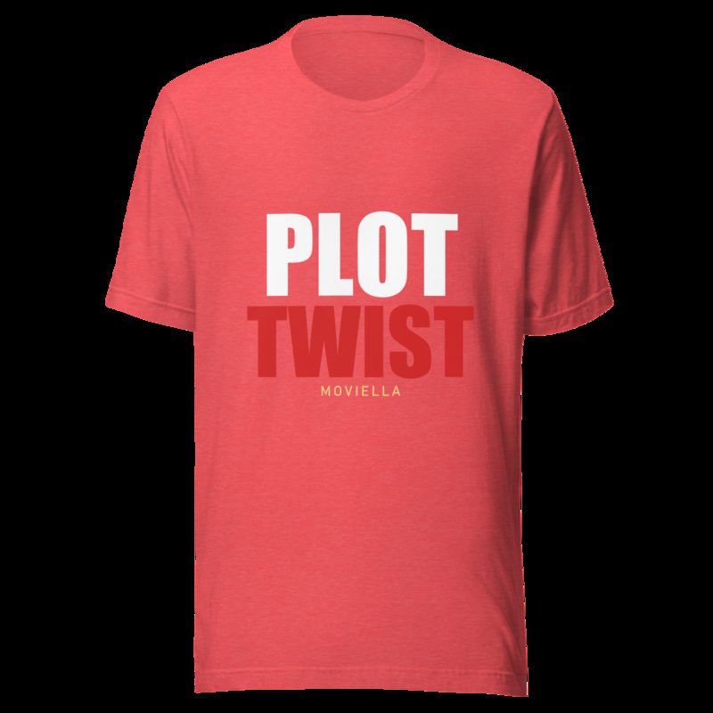 Moviella Plot Twist Tee Heather Red