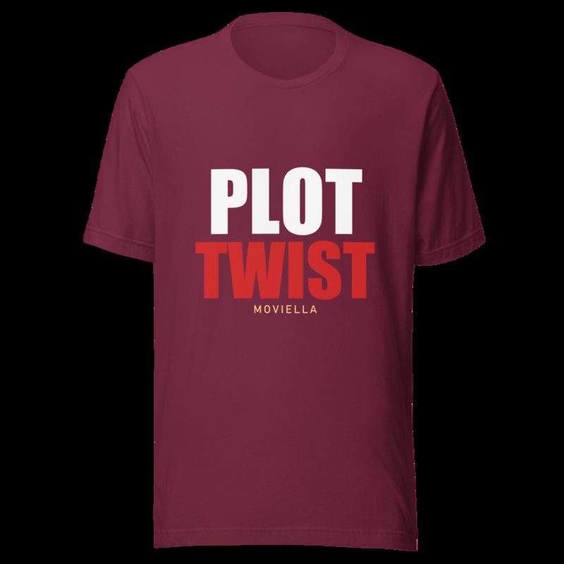 Moviella Plot Twist Tee Maroon