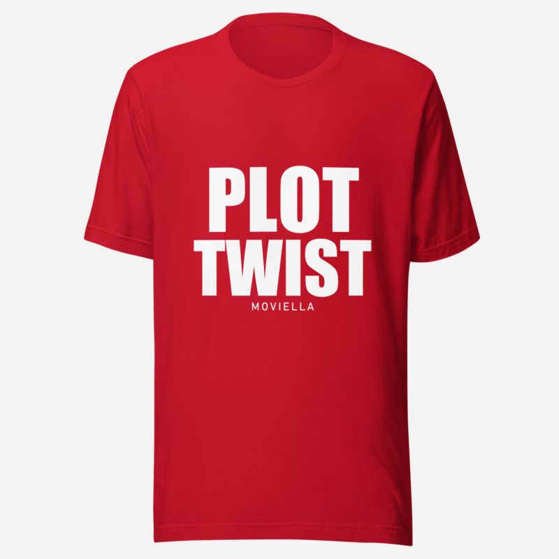 Moviella Plot Twist Tee in Red
