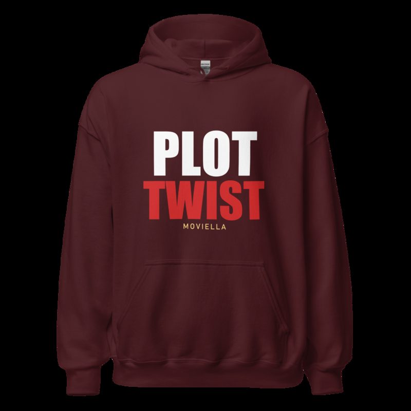 Moviella Plot Twist Hoodie Maroon
