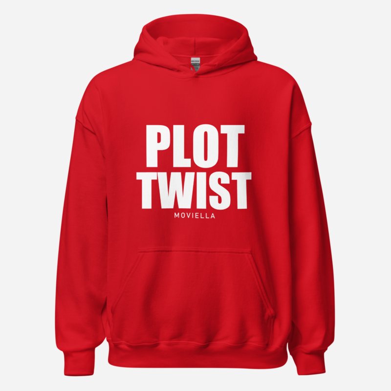 Moviella Plot Twist Hoodie in Red