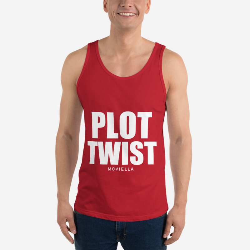 Moviella Plot Twist Tank in Red