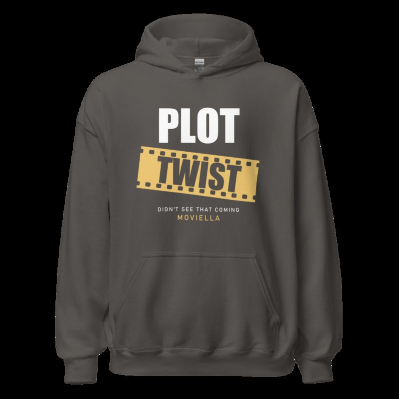 Moviella Plot Twist (Film Strip) Cinema Hoodie Charcoal