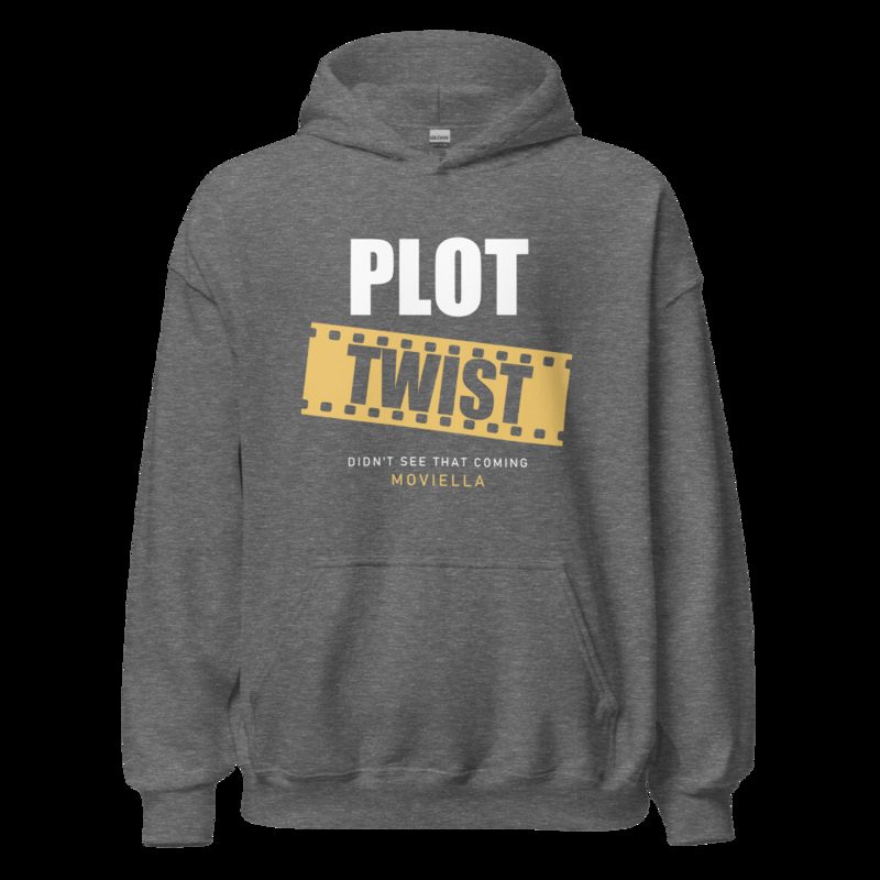 Moviella Plot Twist (Film Strip) Cinema Hoodie Graphite Heather