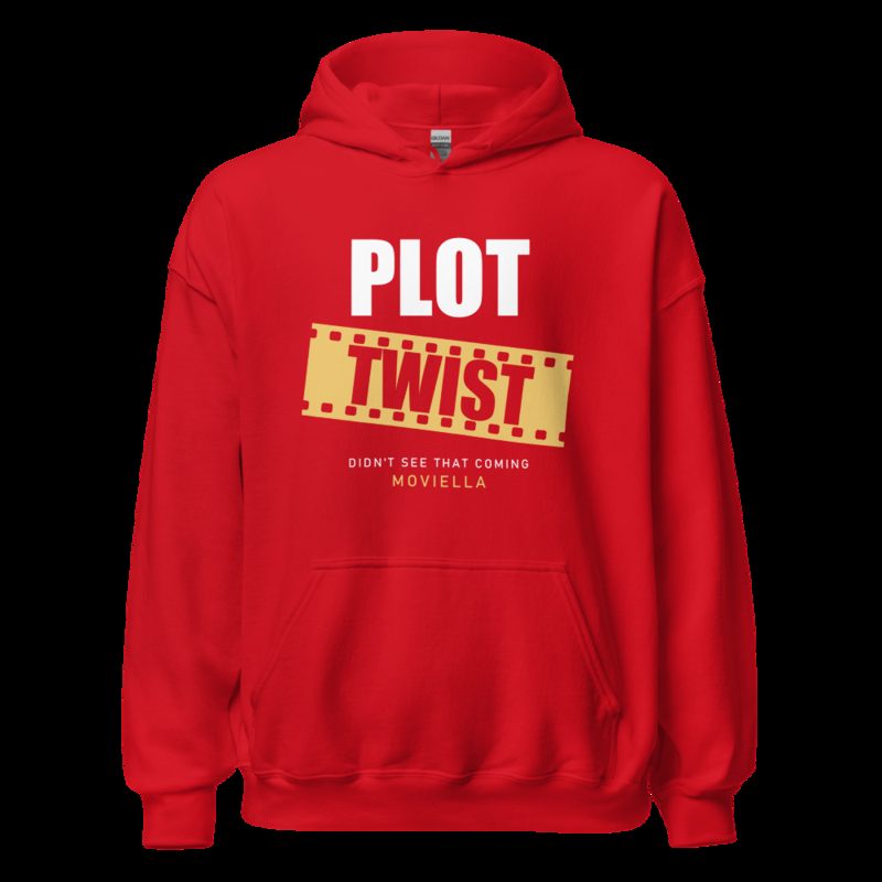 Moviella Plot Twist (Film Strip) Cinema Hoodie Red