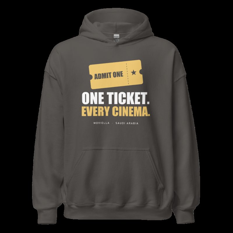 Moviella One Ticket Every Cinema Cinema Hoodie Charcoal