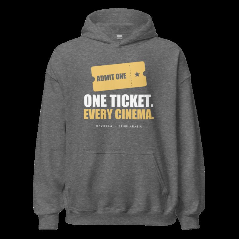 Moviella One Ticket Every Cinema Cinema Hoodie Graphite Heather