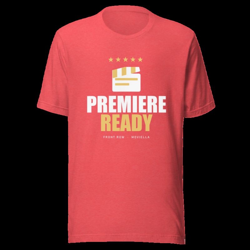 Moviella Premiere Ready Cinema Tee Heather Red