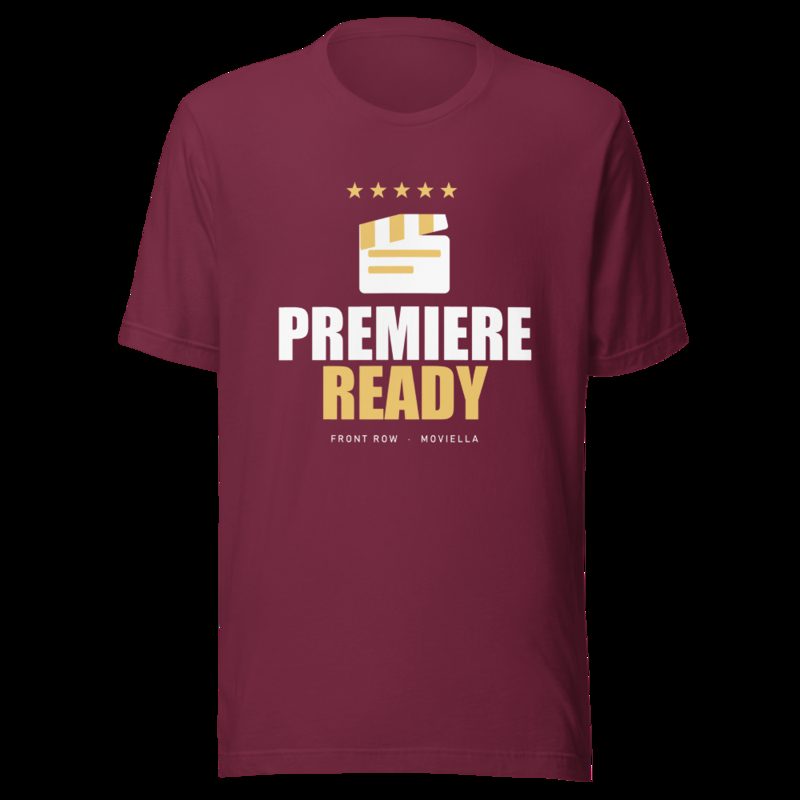 Moviella Premiere Ready Cinema Tee Maroon